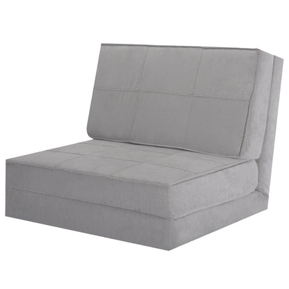 Convertible Lounger Folding Sofa Sleeper Bed, Gray Floor Chairs   at Gallery Canada