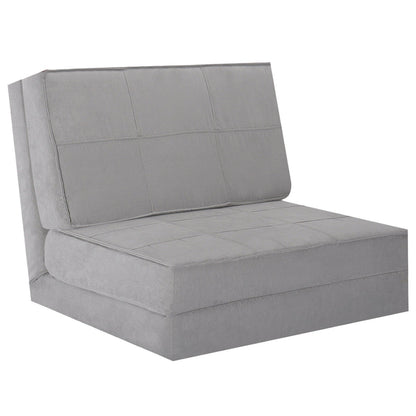 Convertible Lounger Folding Sofa Sleeper Bed, Gray Floor Chairs   at Gallery Canada