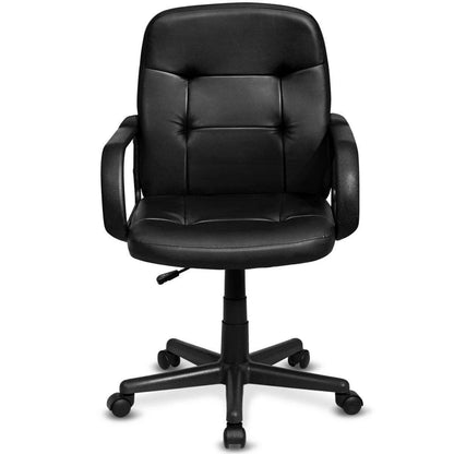 Ergonomic Office Chair with 360-degree Wheels, Black Executive Chairs   at Gallery Canada