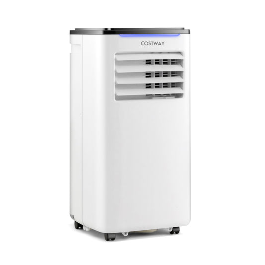 8000/10000 BTU 3-in-1 Portable Air Conditioner with Fan and Dehumidifier Mode-10000 BTU, Black & White Portable Air Conditioners Black & White  at Gallery Canada
