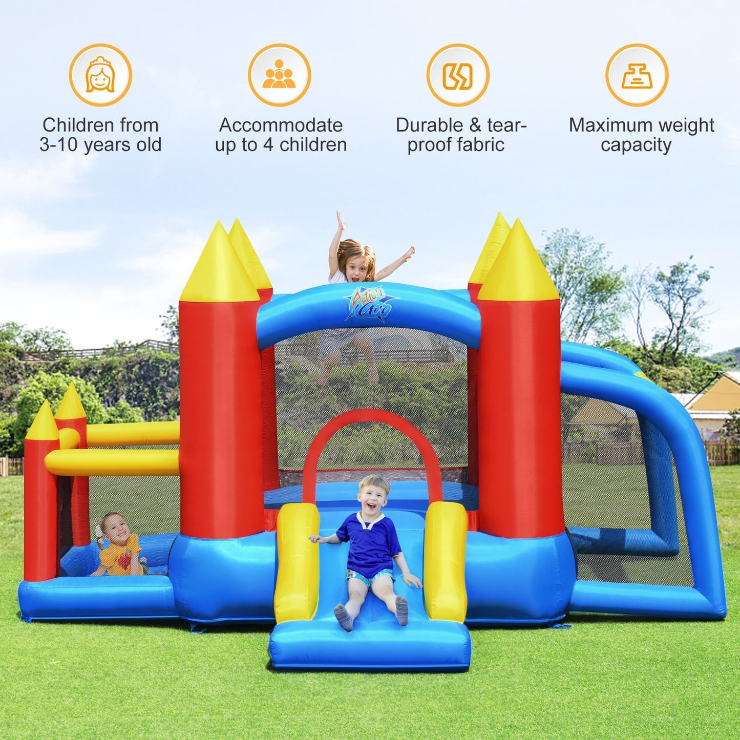 Inflatable Soccer Goal Ball Pit Bounce House Without Blower Bounce House   at Gallery Canada