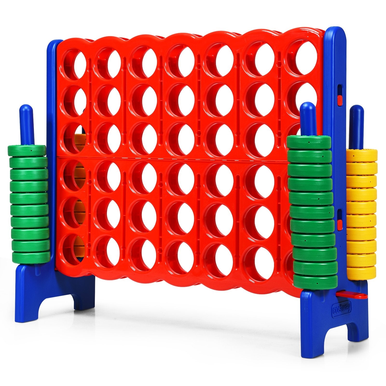 Jumbo 4-to-Score Giant Game Set with 42 Jumbo Rings and Quick-Release Slider, Blue Lawn Games   at Gallery Canada