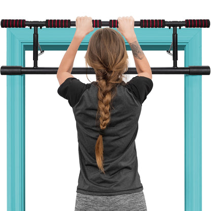 Foldable Pull Up Bar Doorway Chin Up Bar with Foam Grip for Home Gym - Gallery Canada