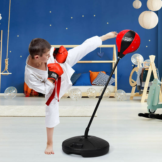 Kids Adjustable Stand Punching Bag Toy Set with Boxing Glove Boxing & Martial Arts Options  at Gallery Canada