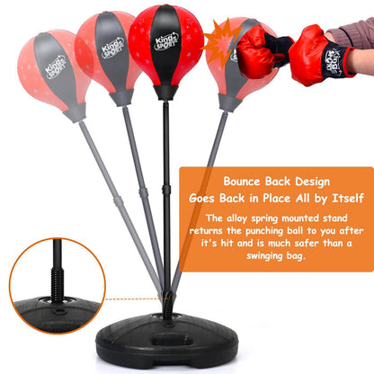 Kids Adjustable Stand Punching Bag Toy Set with Boxing Glove Boxing & Martial Arts   at Gallery Canada