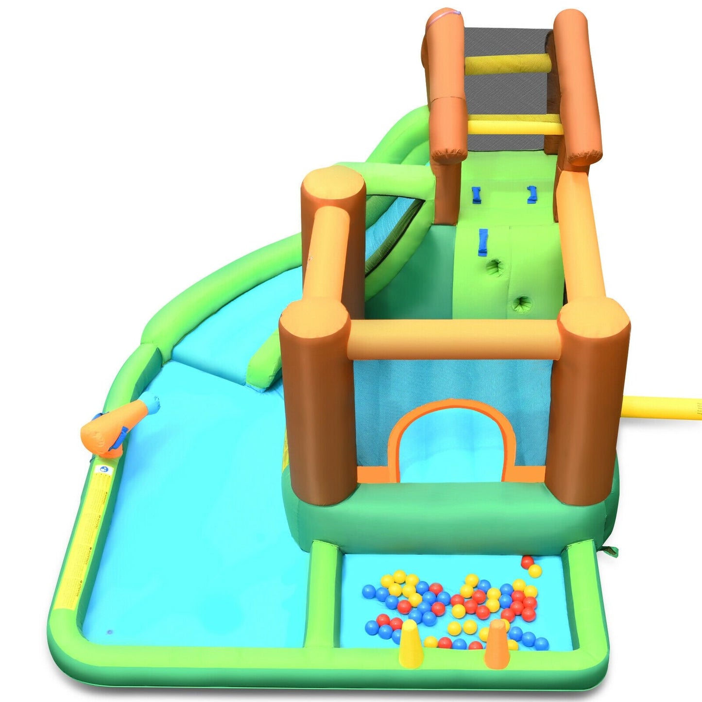 Inflatable Waterslide Bounce House Climbing Wall without Blower - Gallery Canada