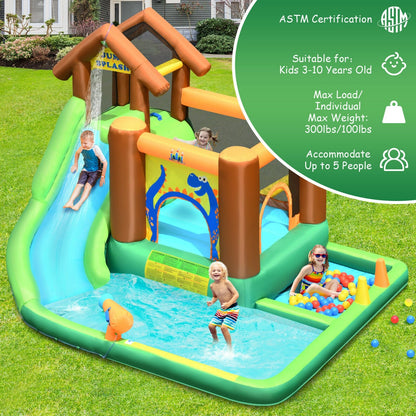 Inflatable Waterslide Bounce House Climbing Wall without Blower - Gallery Canada