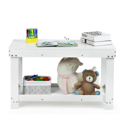 Solid Multifunctional Wood Kids Activity Play Table, White - Gallery Canada