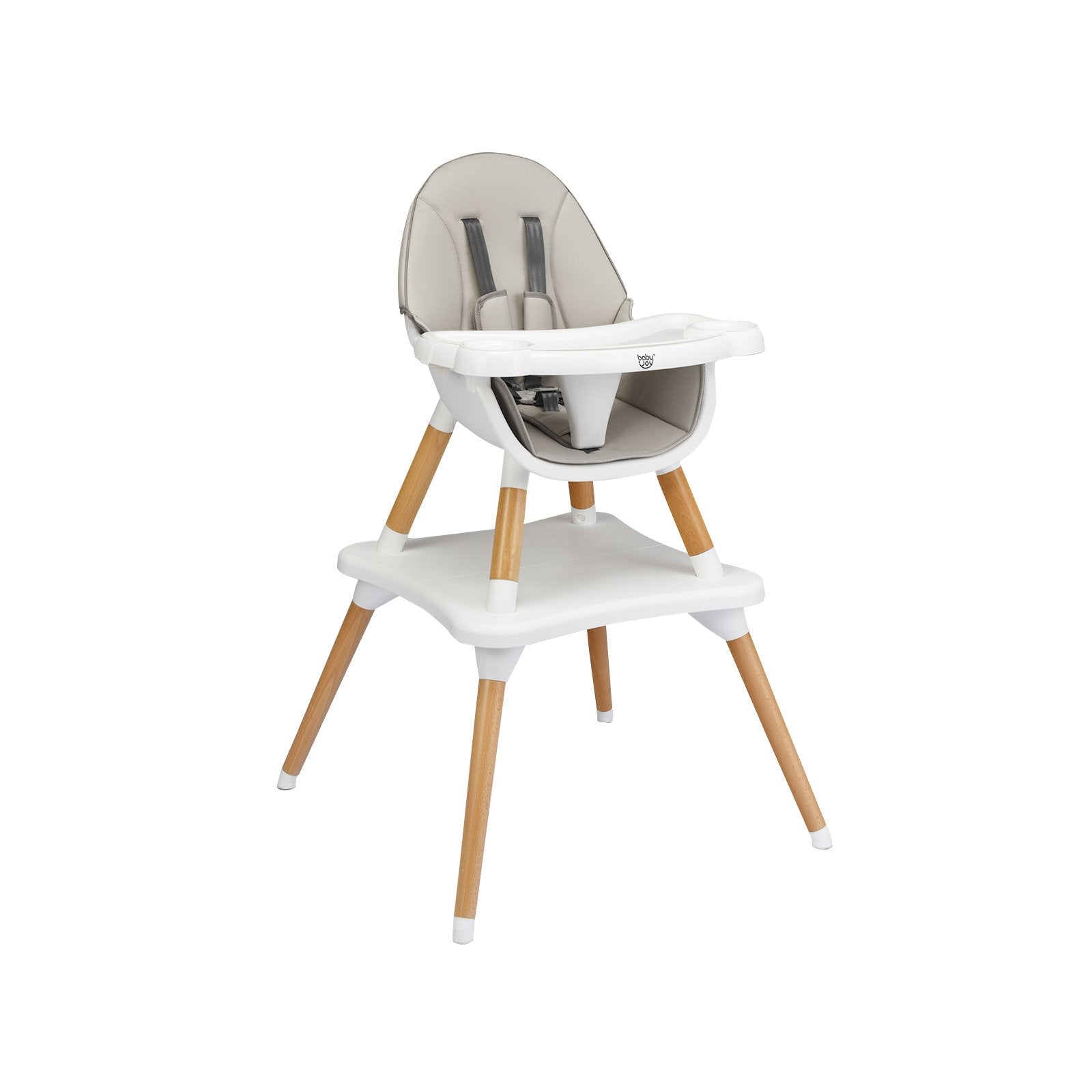 5-in-1 Baby Wooden Convertible High Chair , Gray High Chairs   at Gallery Canada