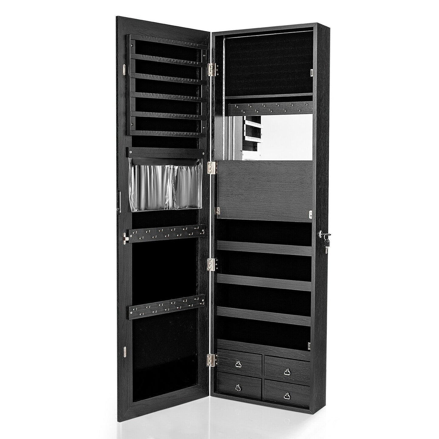 Multipurpose Storage Cabinet with 4 Drawers, Black - Gallery Canada