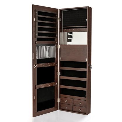 Multipurpose Storage Cabinet with 4 Drawers, Brown Jewelry Armoires   at Gallery Canada