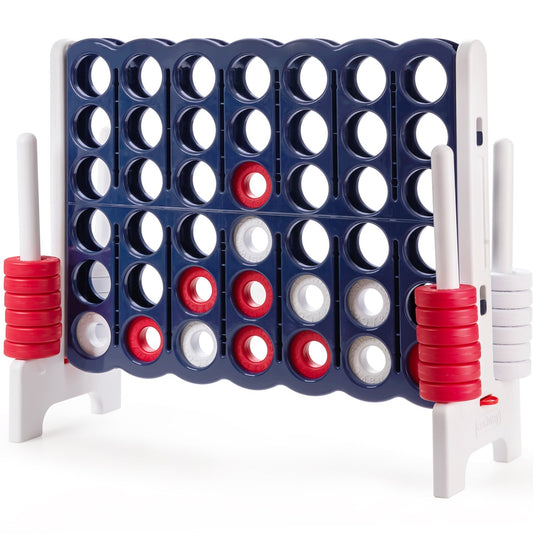 Jumbo 4-to-Score 4 in A Row Giant Game Set, White - Gallery Canada