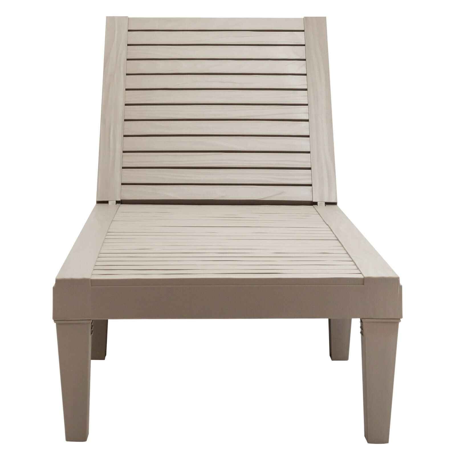 Outdoor Recliner Chair with 5-Position Adjustable Backrest, Brown Outdoor Chaise Lounges   at Gallery Canada