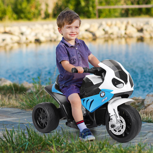 6V Kids 3 Wheels Riding BMW Licensed Electric Motorcycle, Blue