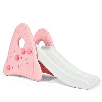 Freestanding Baby Slide Indoor First Play Climber Slide Set for Boys Girls-Pink , Pink - Gallery Canada