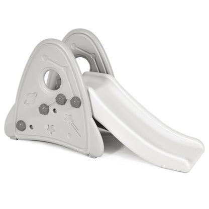 Freestanding Baby Slide Indoor First Play Climber Slide Set for Boys Girls, Gray - Gallery Canada