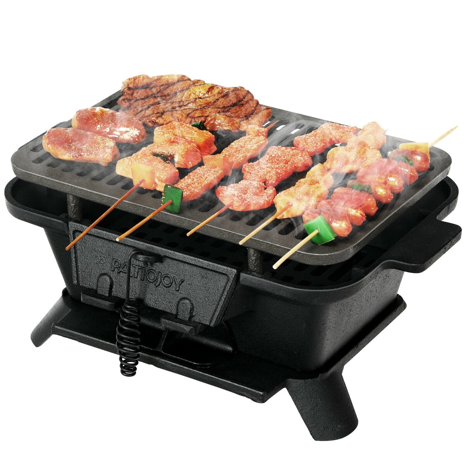 Heavy Duty Cast Iron Tabletop BBQ Grill Stove for Camping Picnic, Black Outdoor Grills   at Gallery Canada