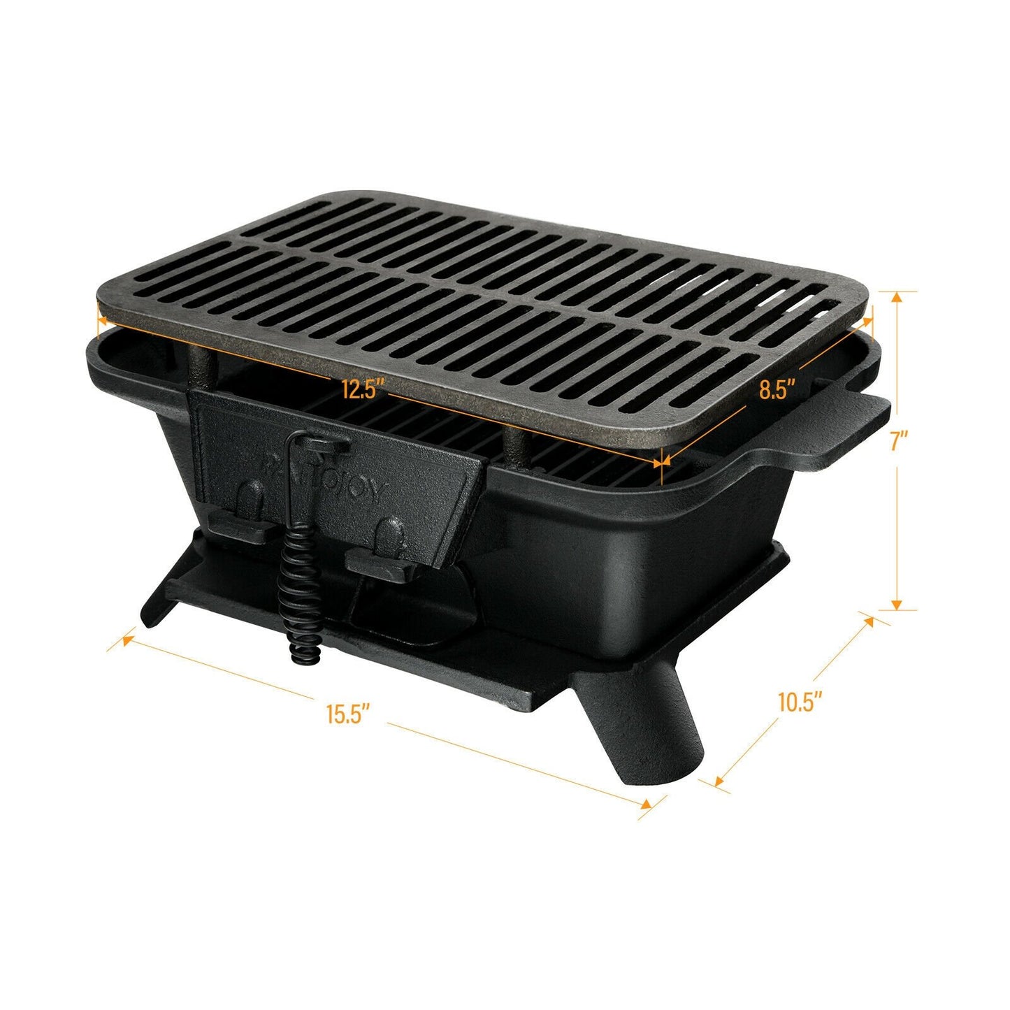 Heavy Duty Cast Iron Tabletop BBQ Grill Stove for Camping Picnic, Black Outdoor Grills   at Gallery Canada