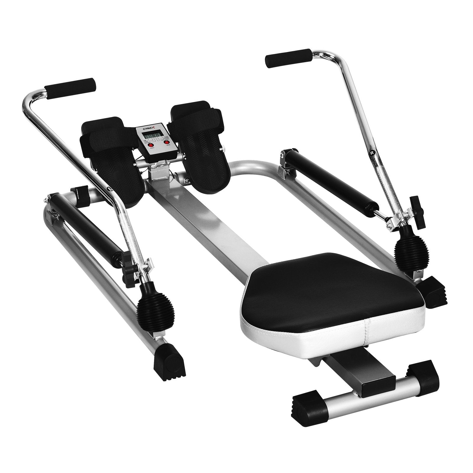 Exercise Adjustable Double Hydraulic Resistance Rowing Machine, Black Rowing Machines   at Gallery Canada