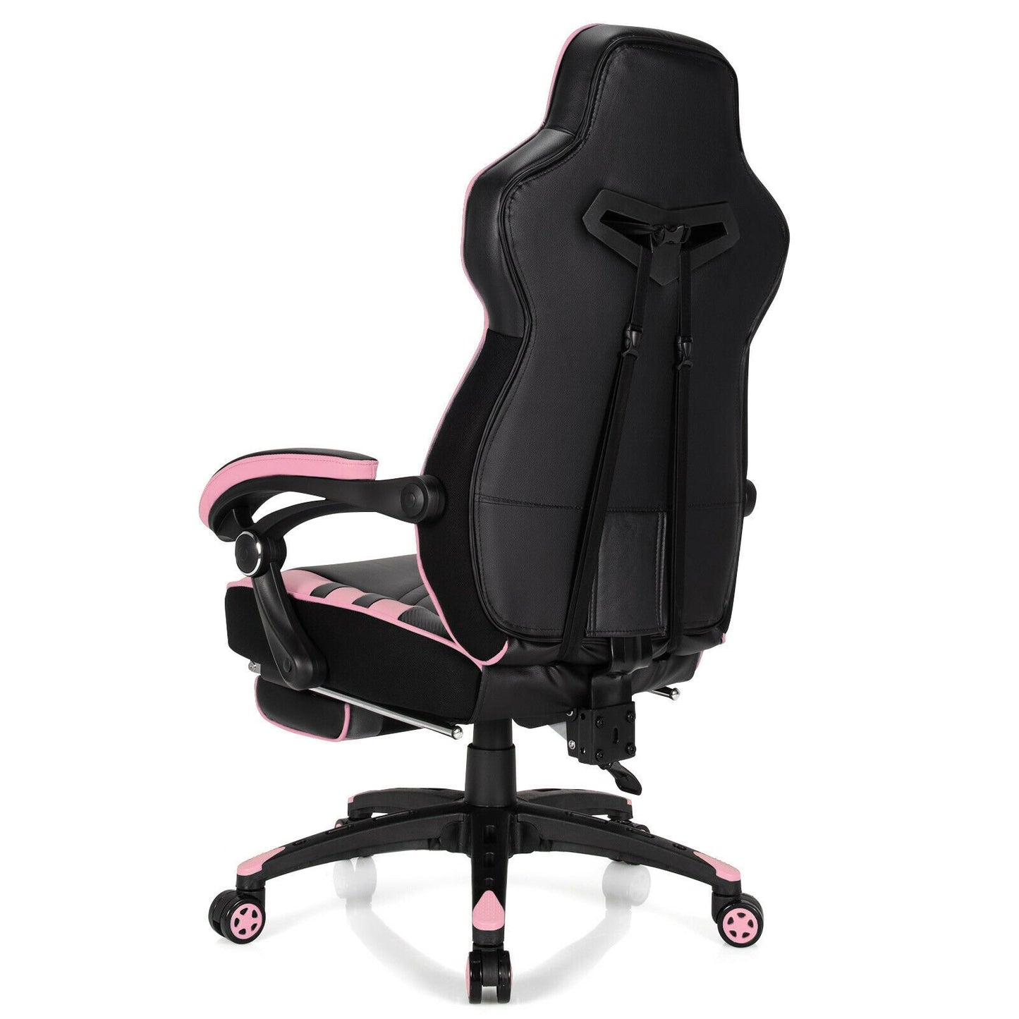 Adjustable Gaming Chair with Footrest for Home Office, Pink Gaming Chairs   at Gallery Canada