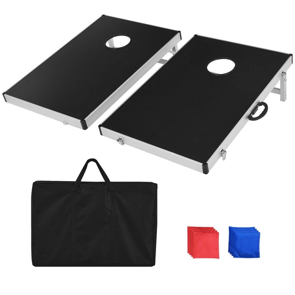 Cornhole Set with Foldable Design and Side Handle Lawn Games at Gallery Canada