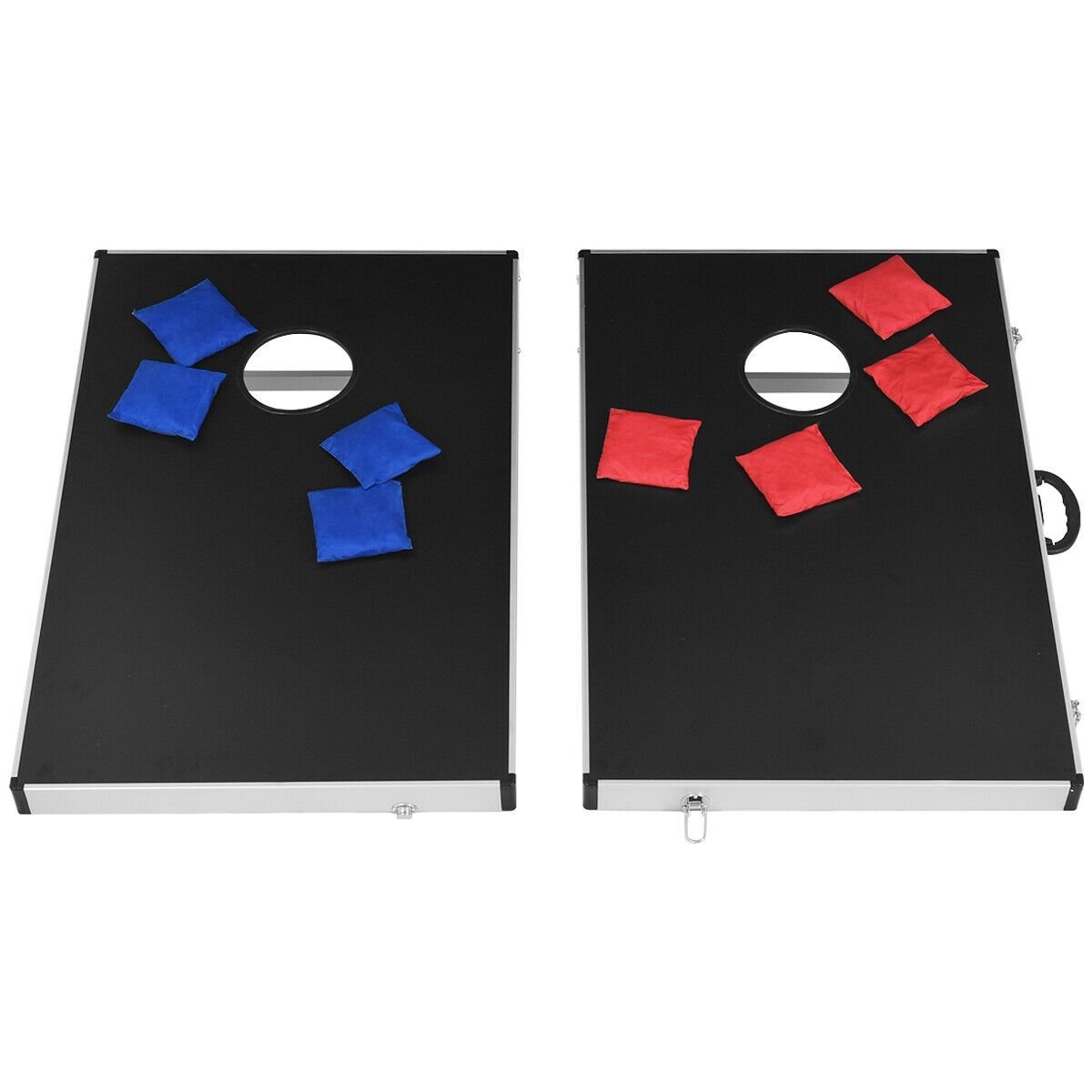 Cornhole Set with Foldable Design and Side Handle Lawn Games at Gallery Canada
