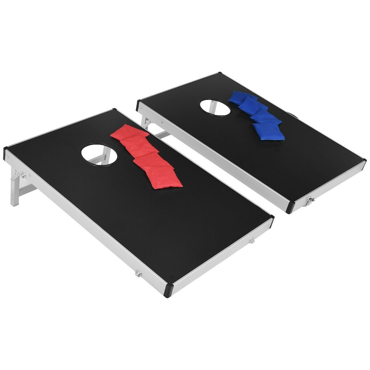Cornhole Set with Foldable Design and Side Handle Lawn Games at Gallery Canada