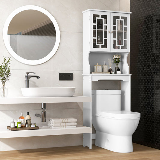 Bathroom Spacesaver Over the Toilet Door Storage Cabinet, White - Gallery Canada