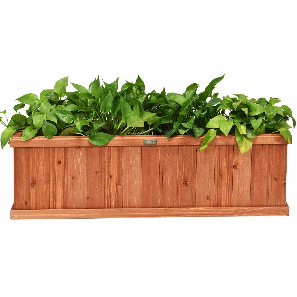 Wooden Decorative Planter Box for Garden Yard and Window , Brown Raised Garden Beds   at Gallery Canada