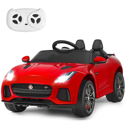 12V Jaguar F-Type SVR Licensed Kids Ride On Car, Red Powered Ride On Toys   at Gallery Canada