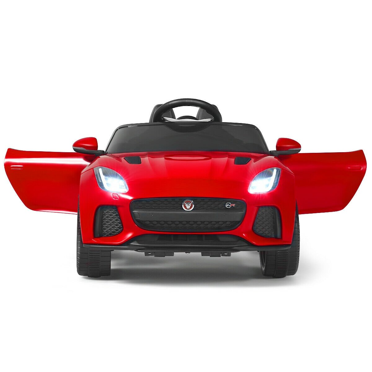 12V Jaguar F-Type SVR Licensed Kids Ride On Car, Red Powered Ride On Toys   at Gallery Canada