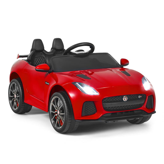 12V Jaguar F-Type SVR Licensed Kids Ride On Car, Red Powered Ride On Toys   at Gallery Canada