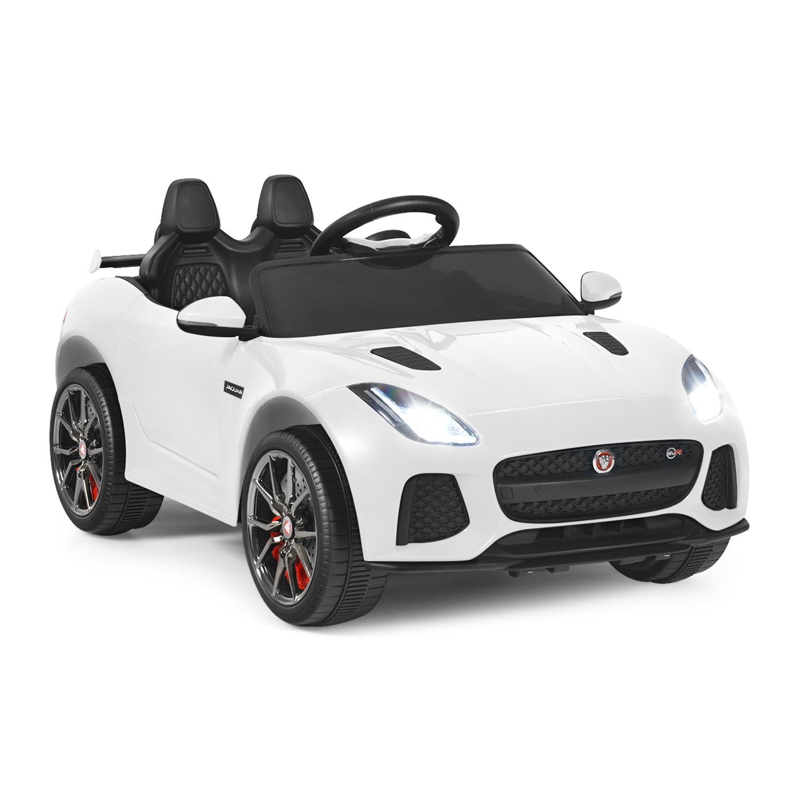 12V Jaguar F-Type SVR Licensed Kids Ride On Car, White Powered Ride On Toys   at Gallery Canada