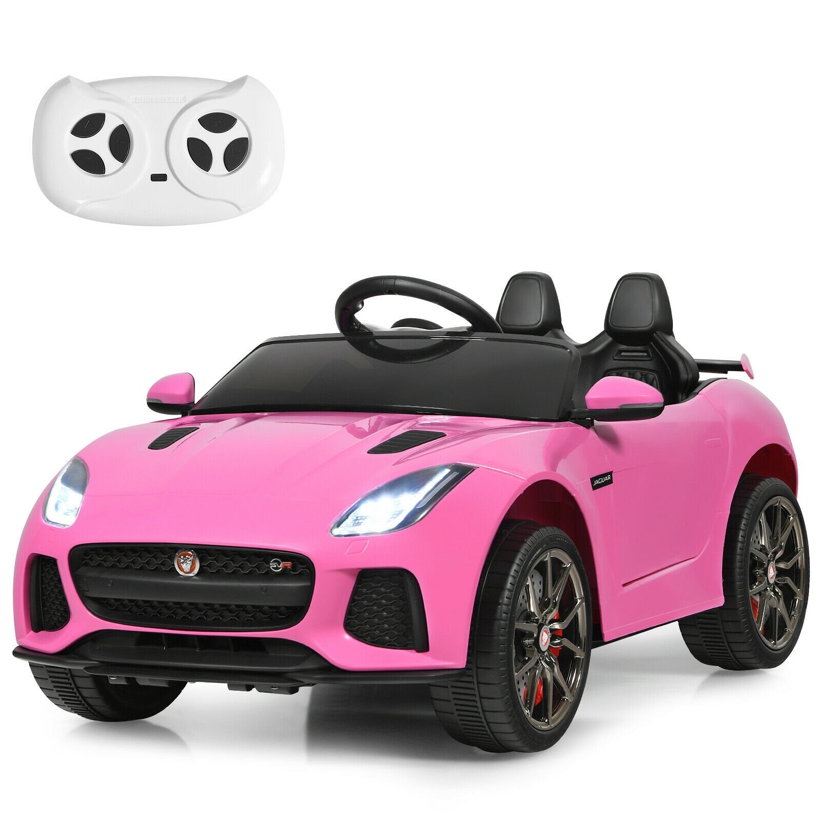 12V Jaguar F-Type SVR Licensed Kids Ride On Car, Pink Powered Ride On Toys   at Gallery Canada