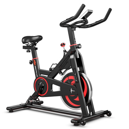 30 lbs Family Fitness Aerobic Exercise Magnetic Bicycle, Black Exercise Bikes Black  at Gallery Canada