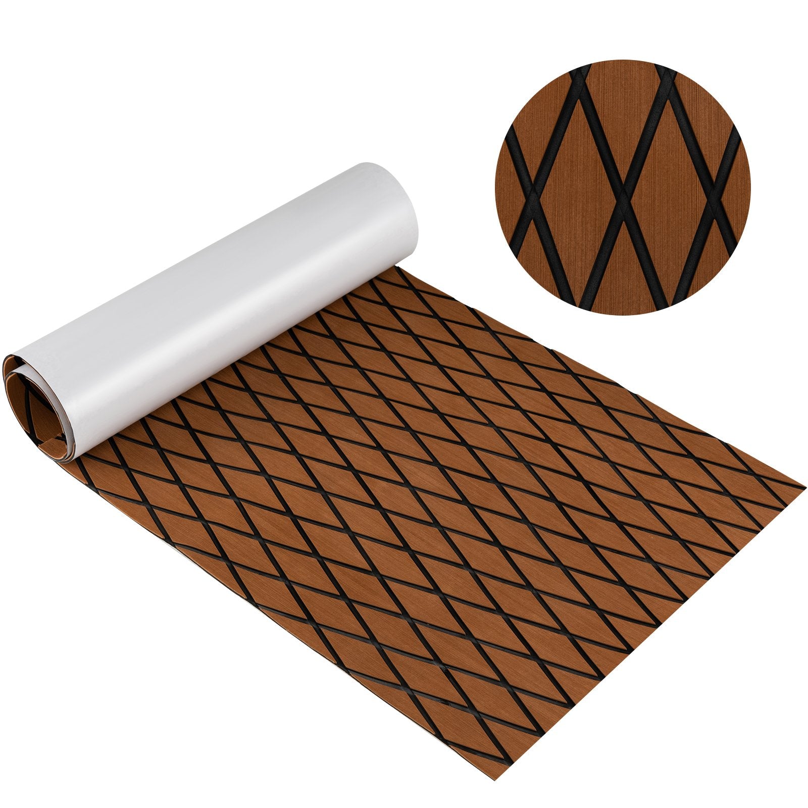 EVA Foam Boat Decking Sheet with Diamond Shape for Boat Surfboard, Brown Surfing   at Gallery Canada