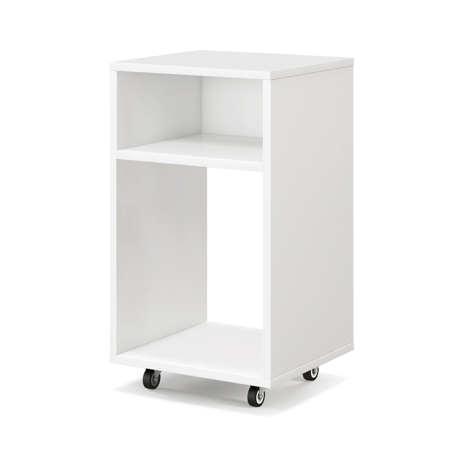 Mobile File Cabinet Wooden Printer Stand Vertical Storage Organizer, White File Cabinets   at Gallery Canada