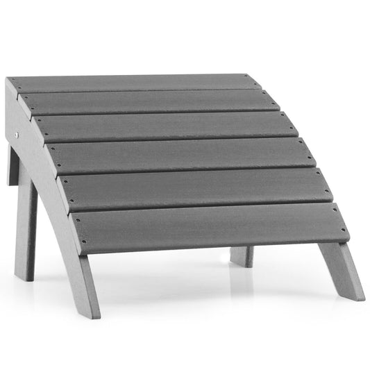 Adirondack Folding Ottoman with All Weather HDPE, Gray - Gallery Canada