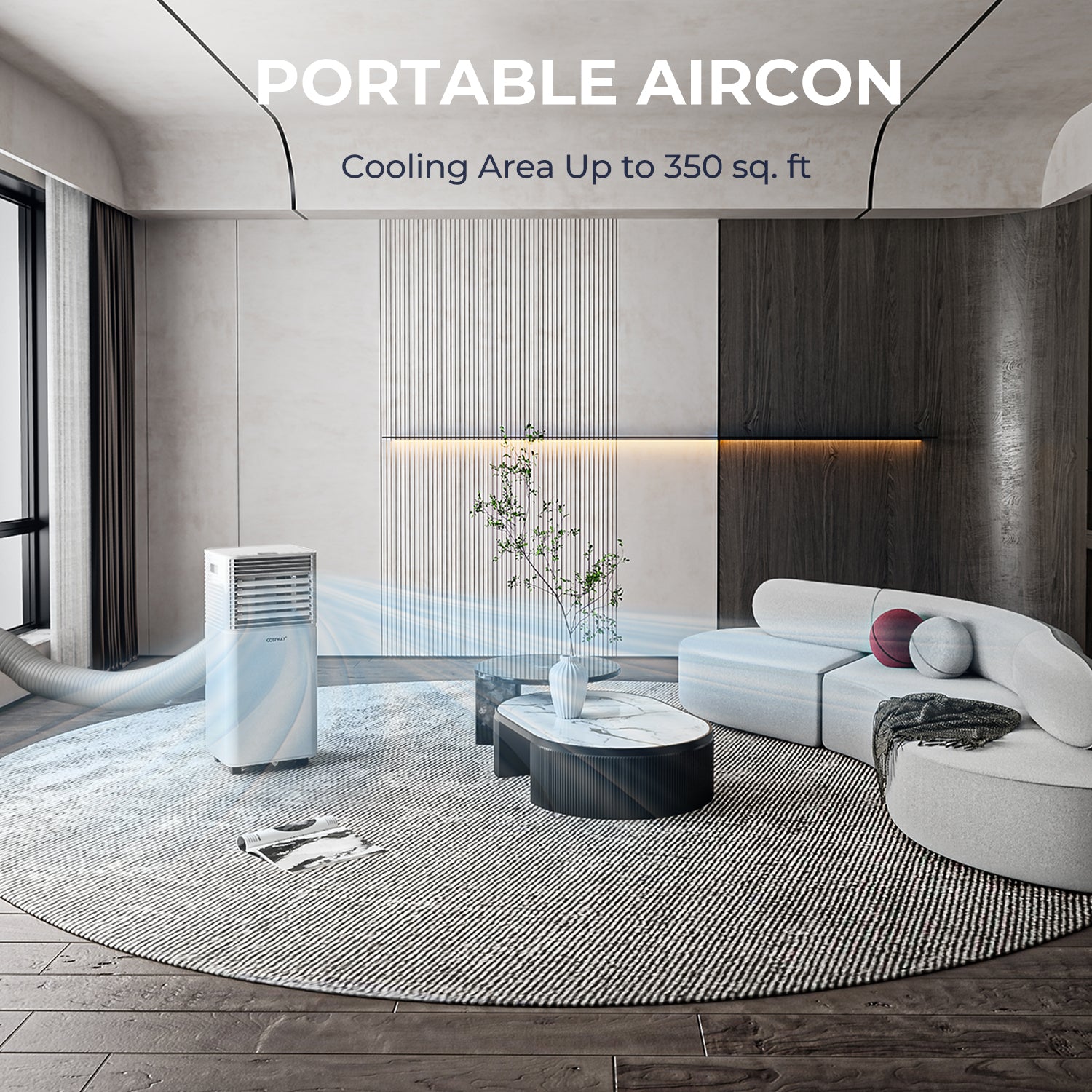 10000 BTU Air Cooler with Fan and Dehumidifier Mode, White Portable Air Conditioners at Gallery Canada