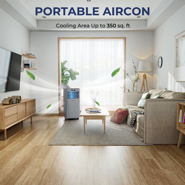 10000 BTU Portable Air Conditioner with Remote Control, Gray Air Conditioners   at Gallery Canada