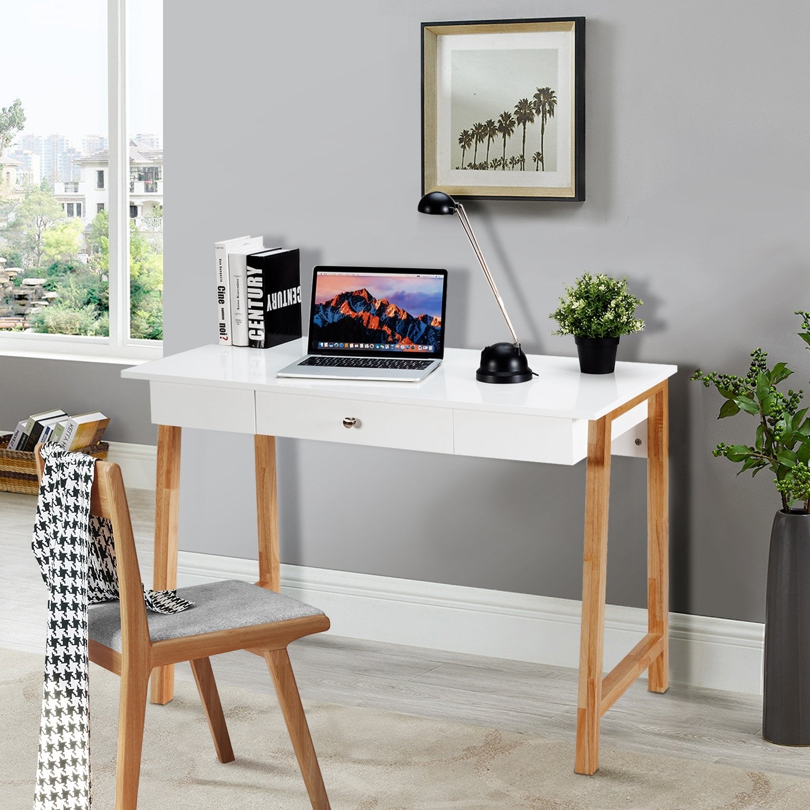 Computer Desk Laptop PC Writing Table Makeup Vanity Table, Natural Writing Desks   at Gallery Canada