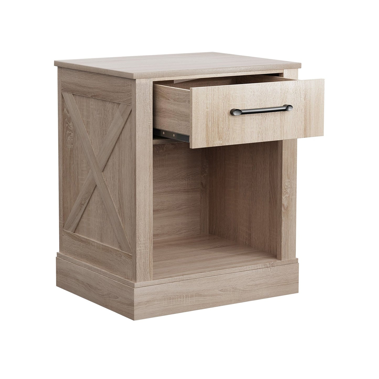 Compact Nightstand with Drawer and Shelf, Natural Nightstands   at Gallery Canada