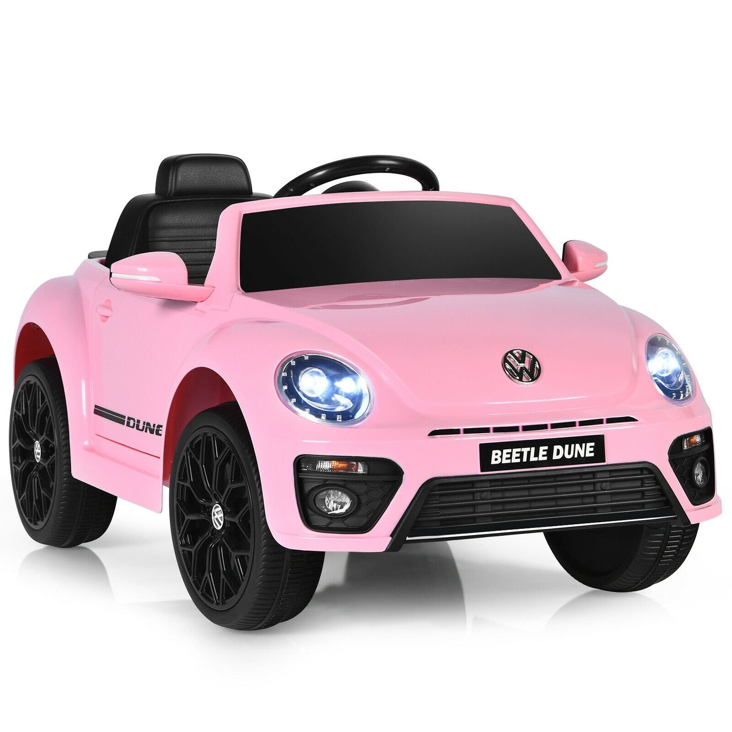 Volkswagen Beetle Kids Electric Ride On Car with Remote Control, Pink Powered Ride On Toys   at Gallery Canada