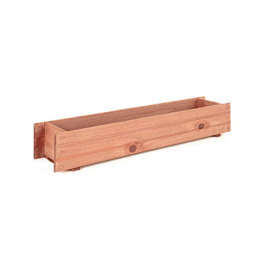 Wooden Decorative Planter Box for Garden Yard and Window, Brown Raised Garden Beds   at Gallery Canada