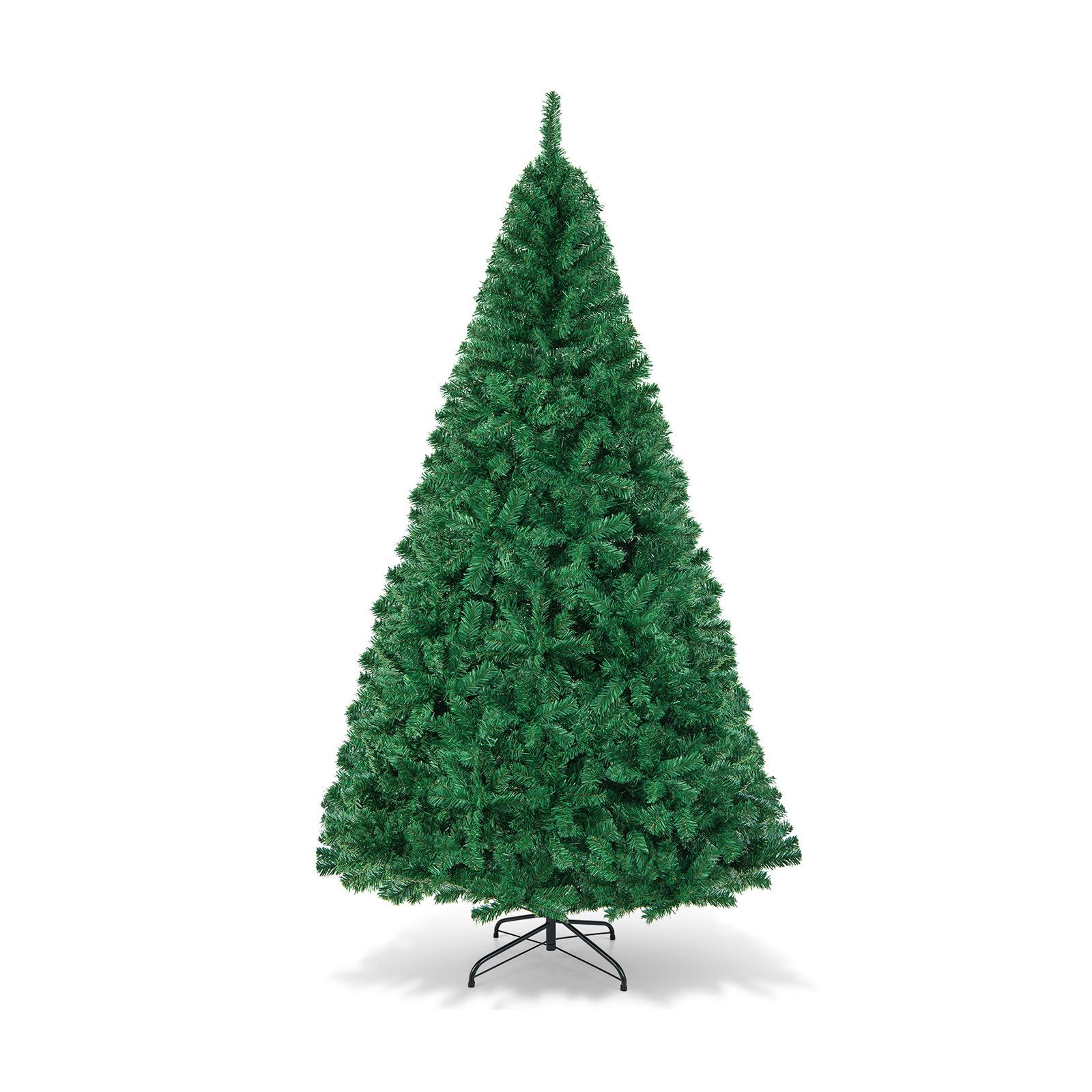 Artificial PVC Hinged Christmas Tree with Solid Metal Stand-8 ft, Green Christmas Tree   at Gallery Canada