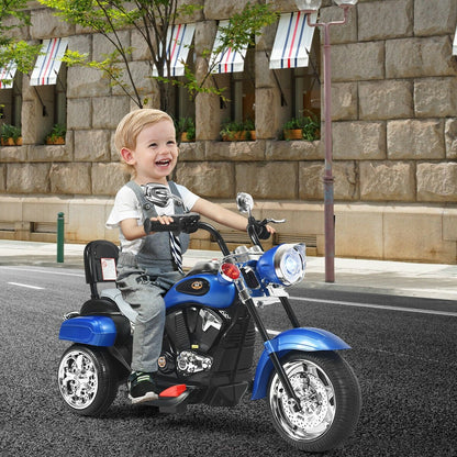 6V 3 Wheel Kids Motorcycle, Blue Powered Ride On Toys   at Gallery Canada