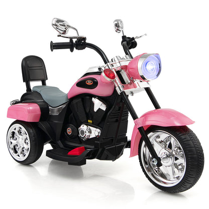 6V 3 Wheel Kids Motorcycle, Pink Powered Ride On Toys   at Gallery Canada