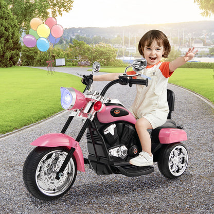 6V 3 Wheel Kids Motorcycle, Pink Powered Ride On Toys   at Gallery Canada