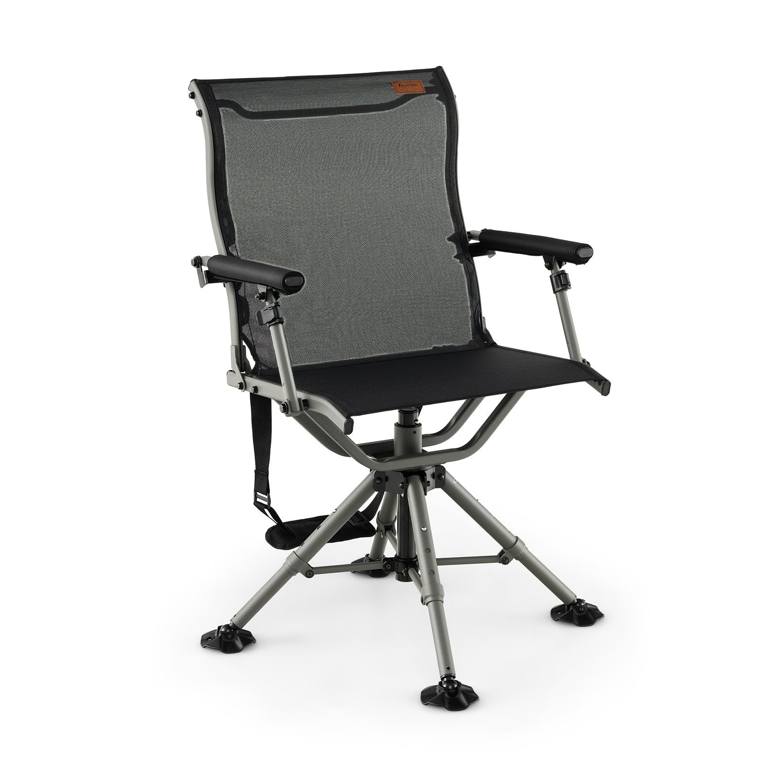 360 Degree Silent Swivel Hunting Chair, Black Camping Furniture   at Gallery Canada