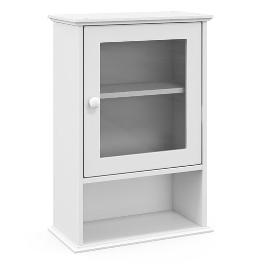 Bathroom Wall Mounted Adjustable Hanging Storage Medicine Cabinet, White Wall Cabinets   at Gallery Canada